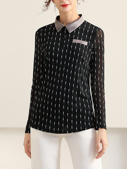 Kris Plus Size Long Sleeve Shirt Blouse