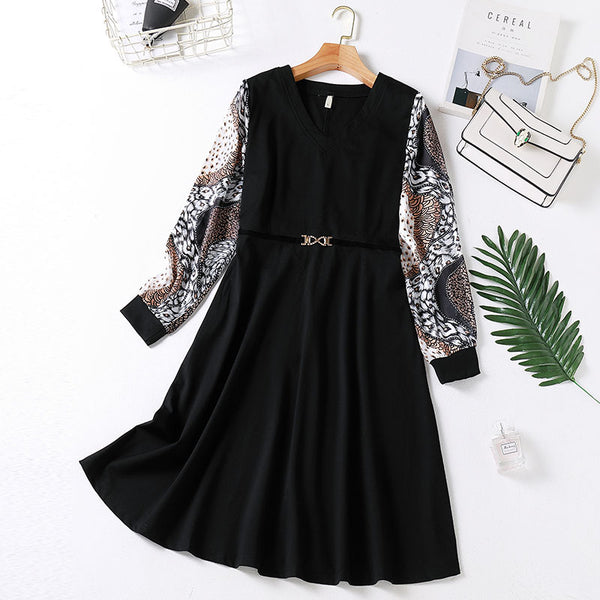 Lauralin Plus Size Work Long Sleeve Dress