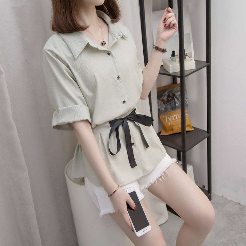 Kooper Plus Size Peplum Short Sleeve Shirt Blouse