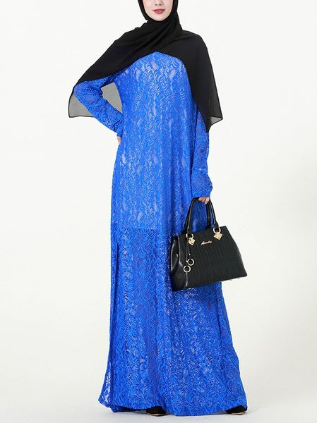 XL-9XL) Kiki Lace Muslimah Evening Dress (EXTRA BIG SIZE)  Pluspreorder