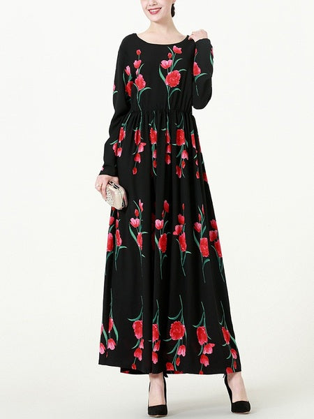 (S-6XL) Kieley Floral Maxi Dress