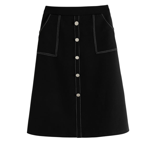 Plus Size Stitched Skirt
