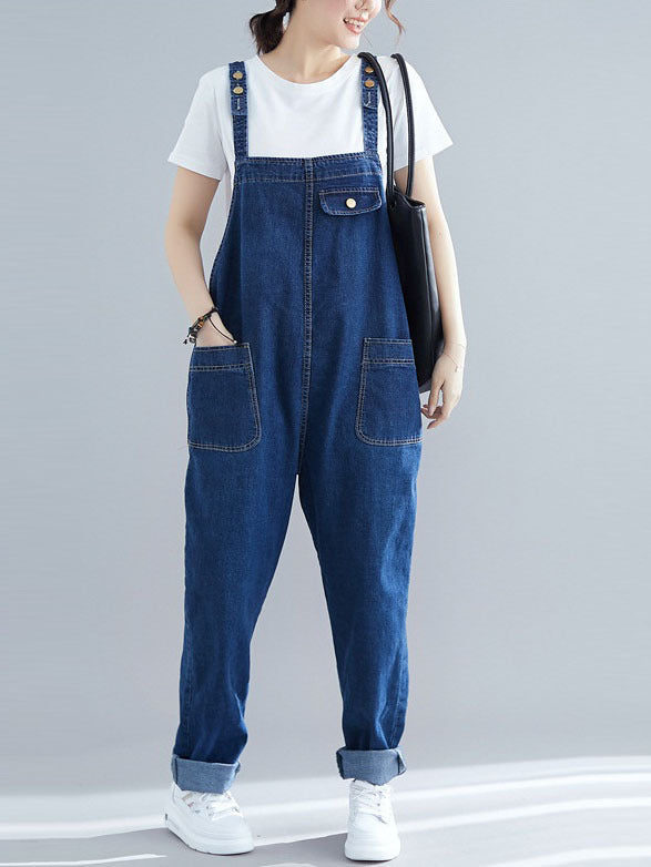 Orsola Denim Dungaree  (EXTRA BIG SIZE)