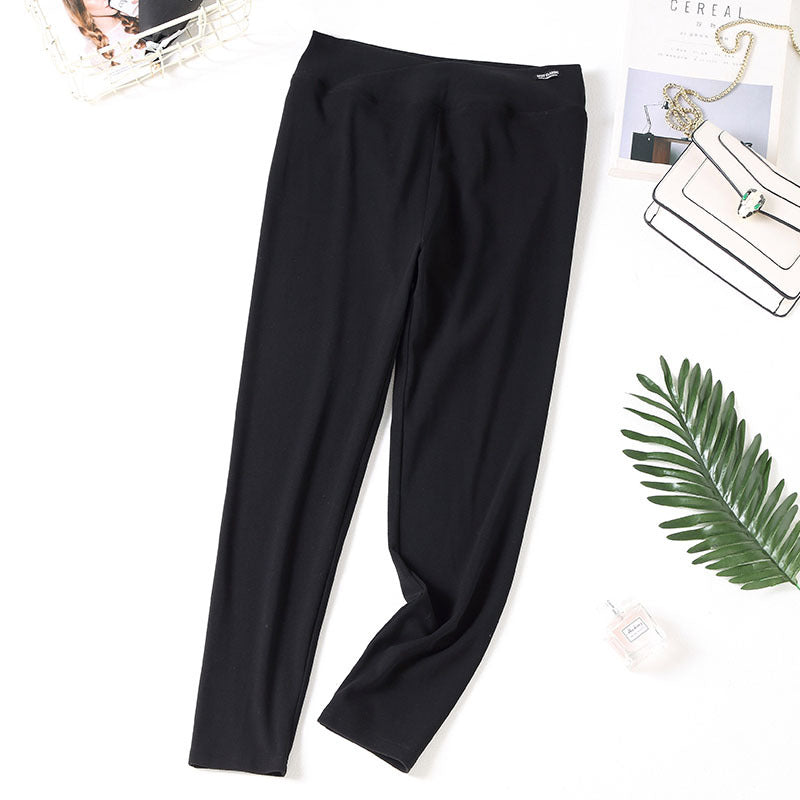 Lauranne Plus Size Basic Black Leggings Pants