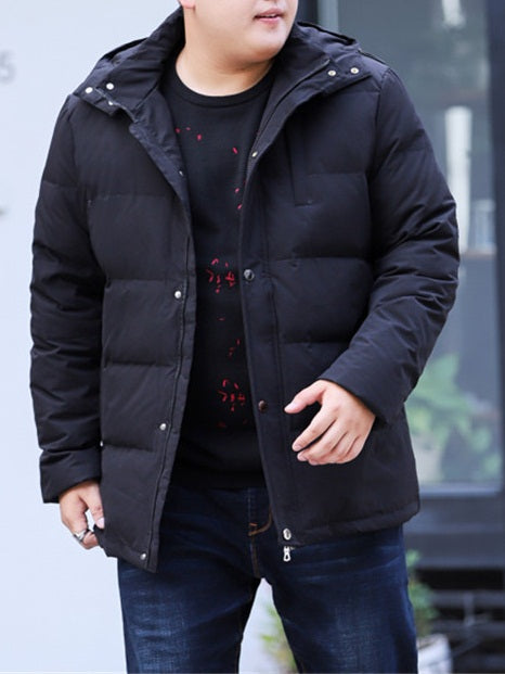 Men s Plus Size Padded Hoody Winter Jacket Coat Red Black Green