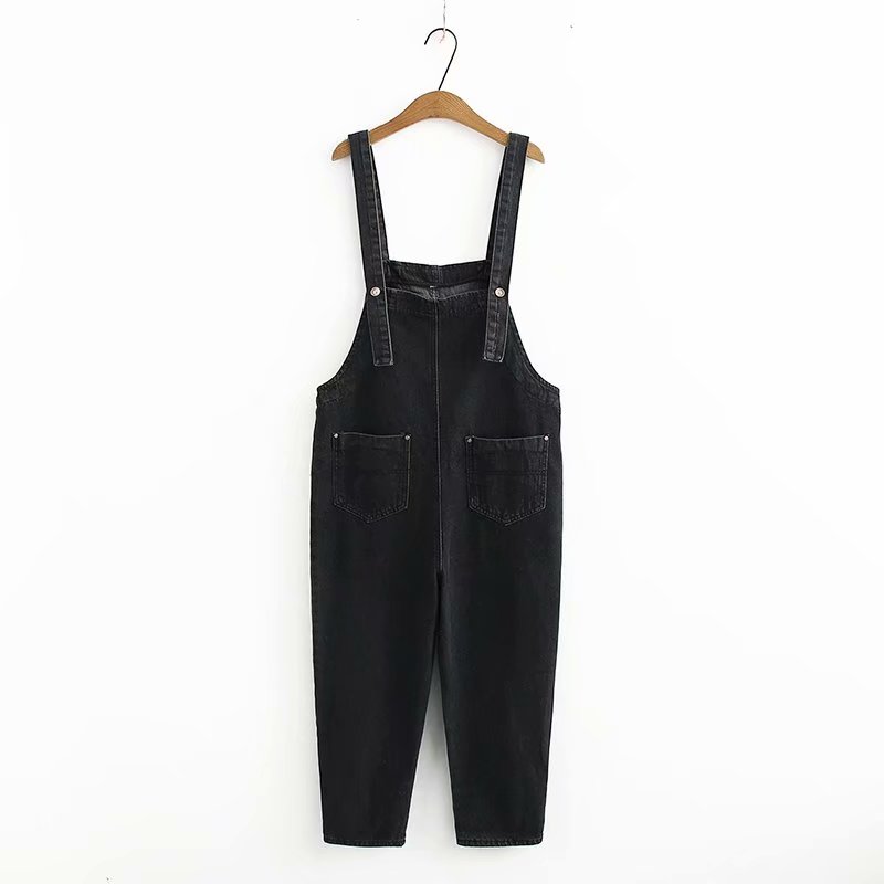 Girls black hotsell denim dungarees