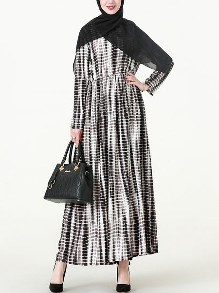 Plus Size Tie Dye Abaya