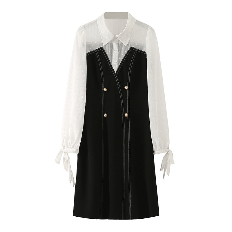 Kistine Plus Size Long Sleeve Shirt Dress