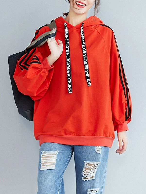Maliha Words Lanyard Sporty Hoody