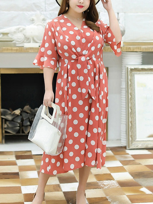 Polka dots dress for new year sale