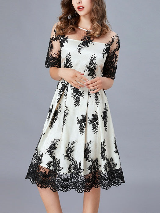 Kaeli Plus Size Lace Evening Dress