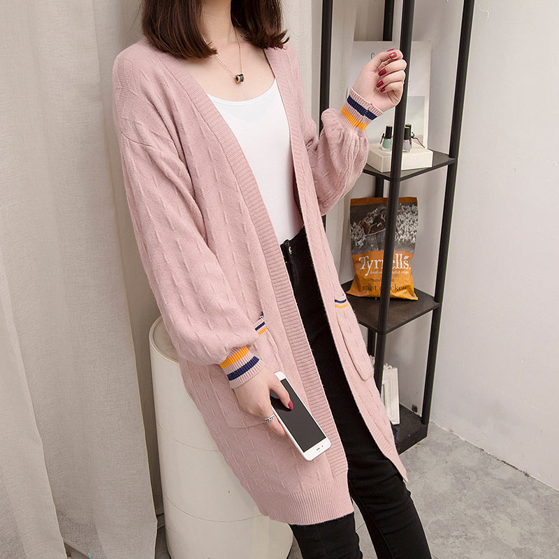 Lejla Plus Size Long Cableknit Cardigan