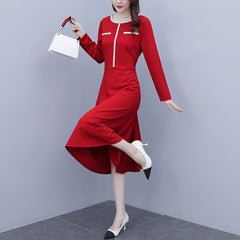 Kiela Plus Size Work Chanel-Esque Long Sleeve Dress – Pluspreorder