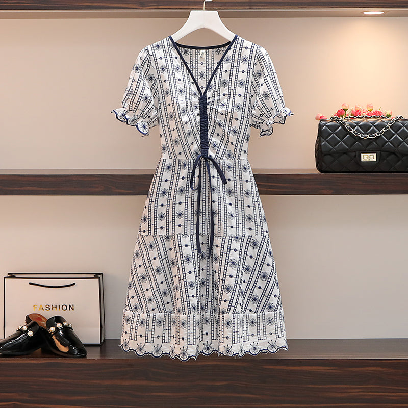Larissa Plus Size Korean Embroidered Dress