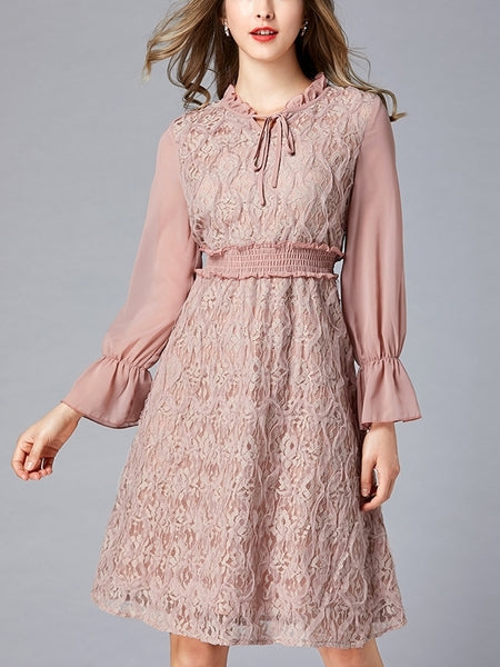 Pink Lace Dress