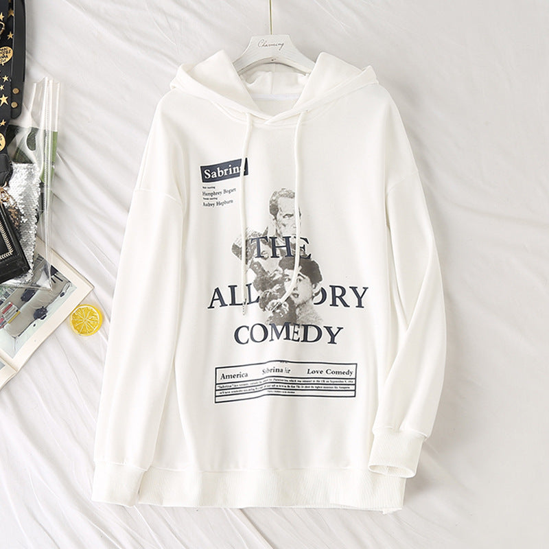 Kitka Plus Size Graphic Hoodie Sweater Long Sleeve Top