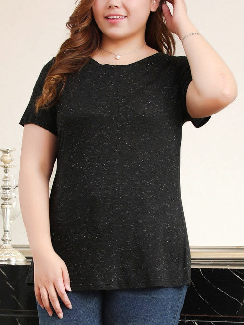 Pavla Sparkle Black Tee Shirt
