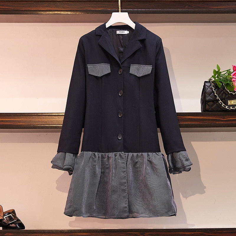 Stripe L/S Shirt Dress