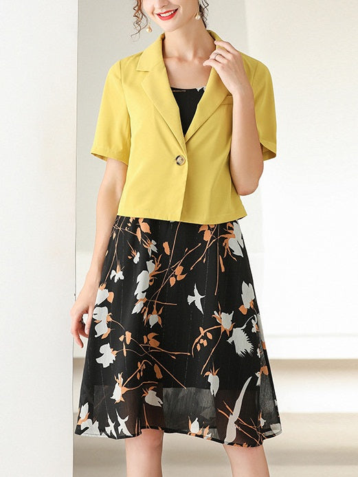 Jeorjia Plus Size Blazer And Dress Set