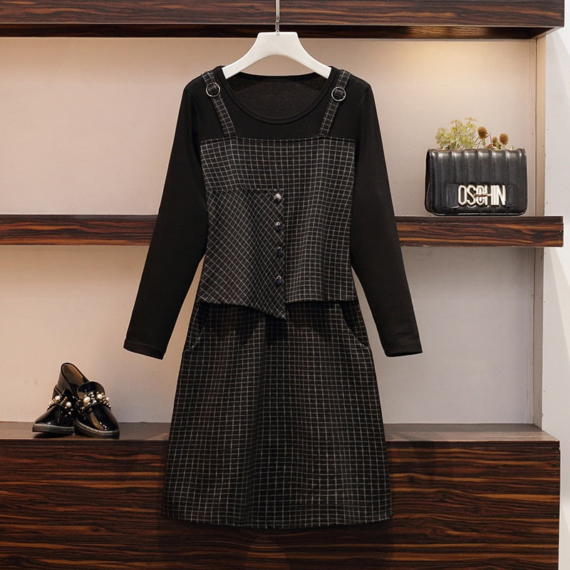 Shantelle Checks Mock 2 Piece L/S Dress