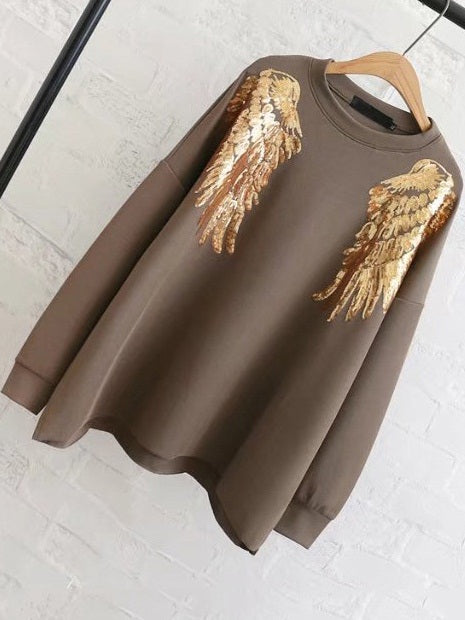 Gold plus size top shop