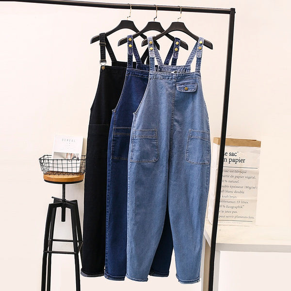 Gwenda Plus Size Denim Dungarees