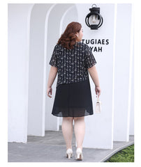 Plus Size Chiffon Layer Dress – Pluspreorder