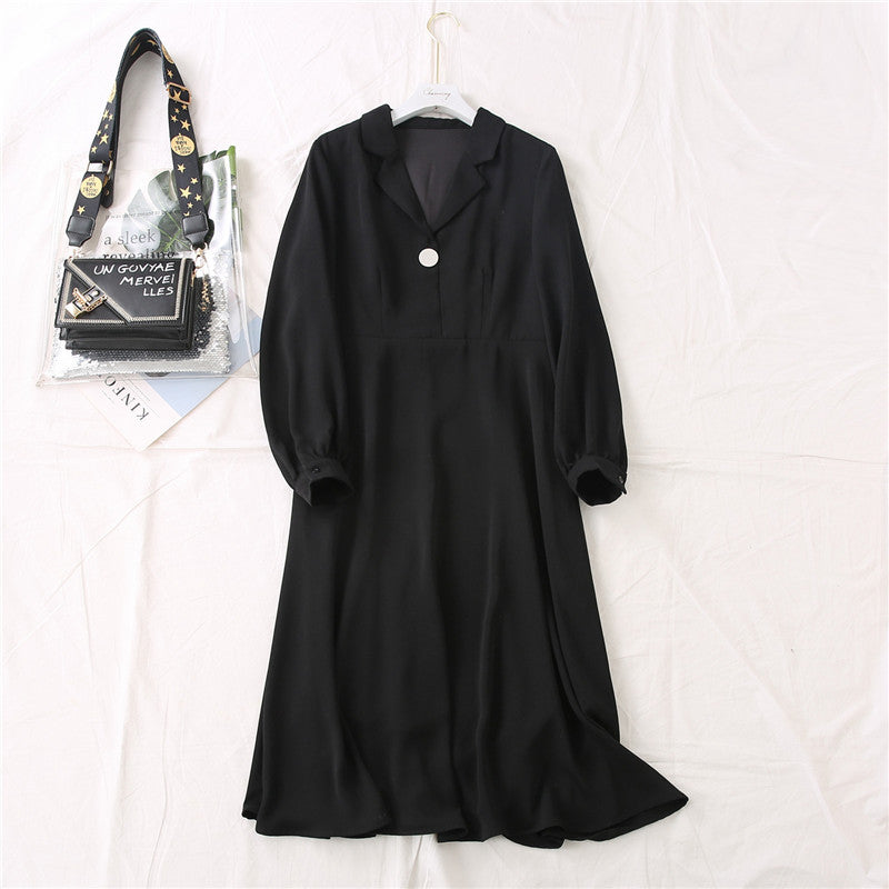 Kirpa Plus Size Work Long Sleeve Midi Shirt Dress