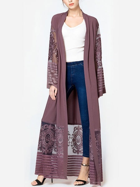 (S-2XL) Kiely Lace Maxi Jacket