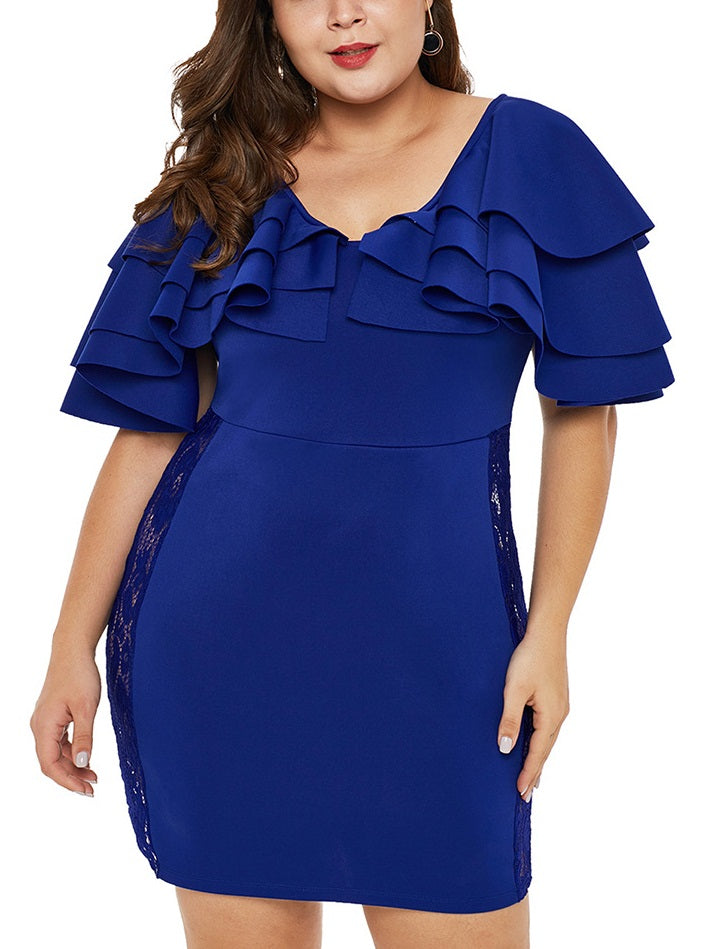 Sorina Plus Size Night Out Club Dinner Occasion Prom Formal Dress Sexy –  Pluspreorder