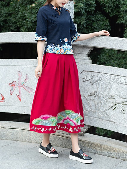 Chinese on sale qipao shirt