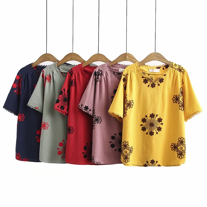 Krystallo Plus Size Ethnic Embroidery Blouse