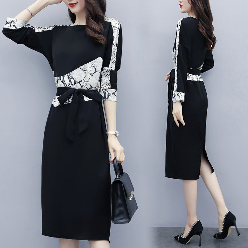 Kira Plus Size Japanese Inspired Wrap Short Sleeve Dress / Long Sleeve Dress