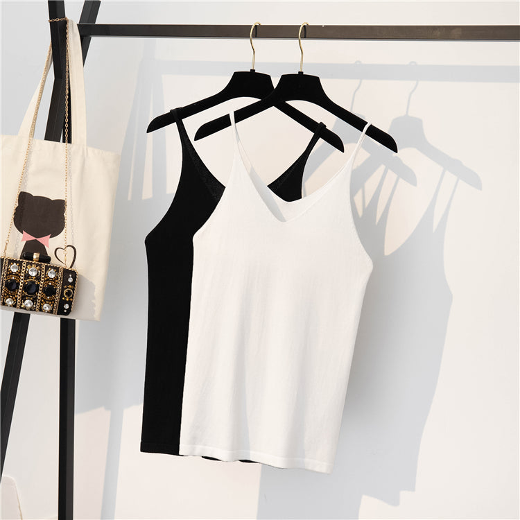 Kloey Plus Size Knit Camisole Sleeveless Top