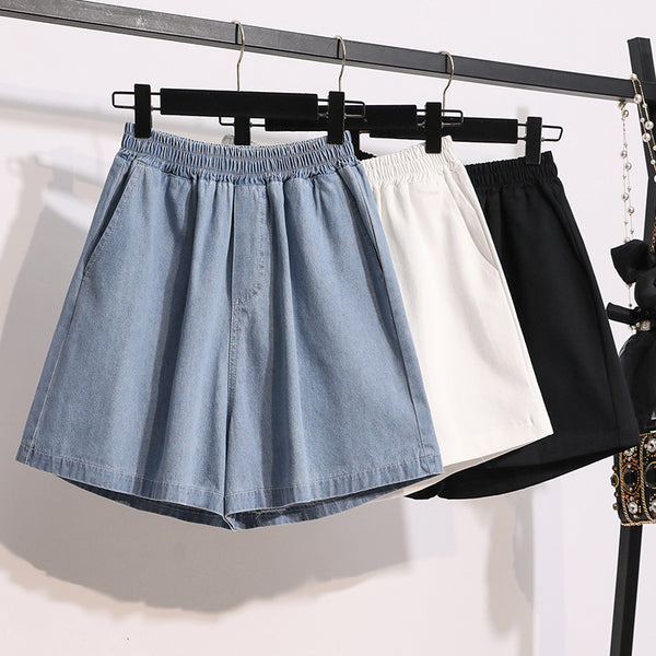 Klymene Plus Size Denim Highwaist Shorts