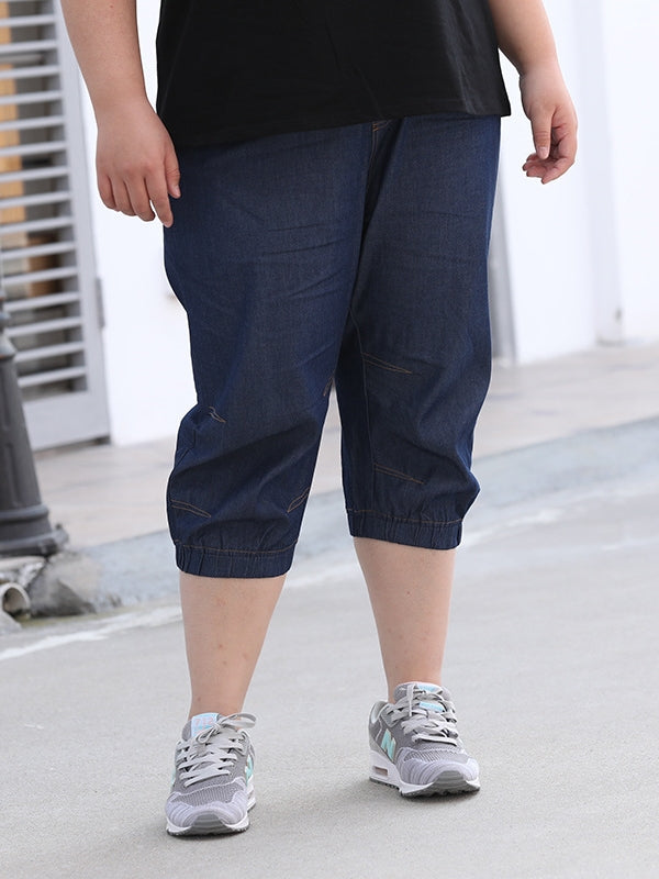 Denim Capri Pants (EXTRA BIG SIZE)