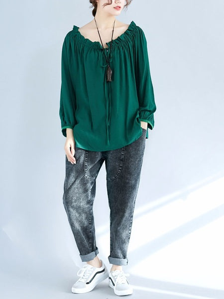 Luz L/s Blouse (EXTRA BIG)