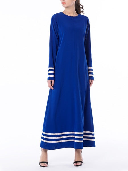(L-7XL) Kiernan Plus Size Abaya Long Sleeve Maxi Dress (EXTRA BIG SIZE)