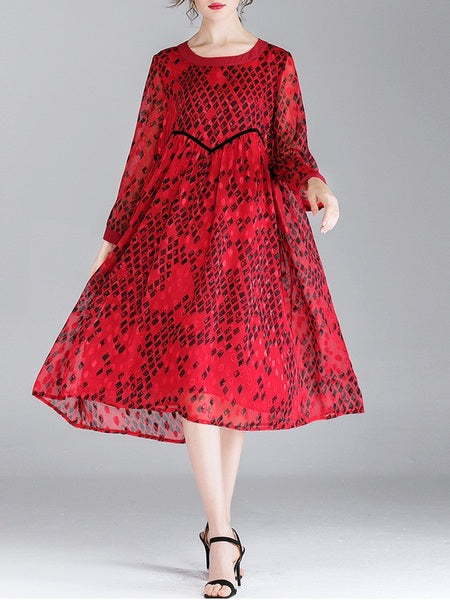 Miosoti Print Midi Dress