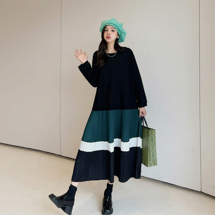 strapless open back dress Simkhai Ammalie Off Shoulder Pleated Combo Midi Dress main image 1