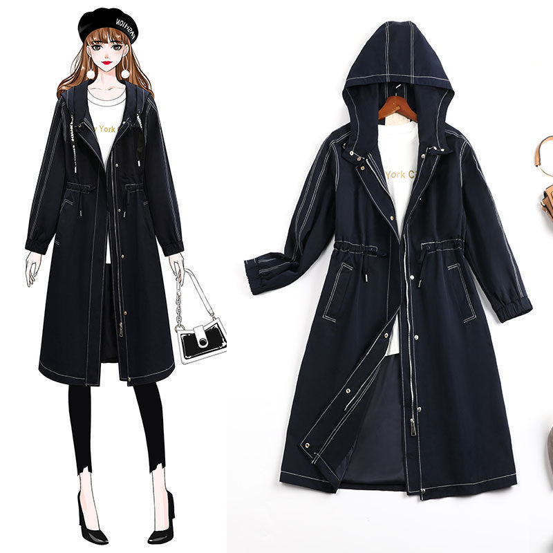 Laoighse Plus Size Long Length Hoodie Jacket