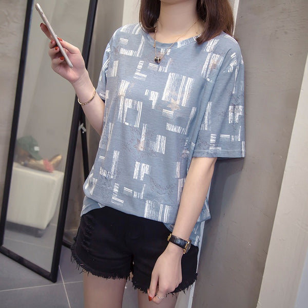 Plus Size Shapes T Shirt Top