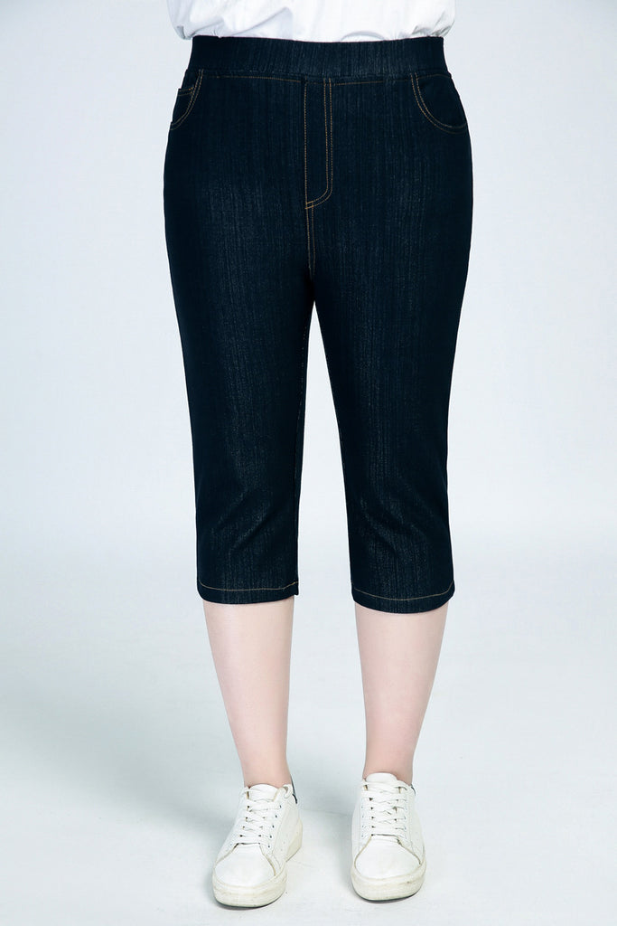 Plus Size 3/4 Capri Jeans (2 Colours) (EXTRA BIG SIZE) – Pluspreorder