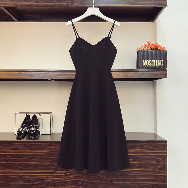 Plus Size Black Sleeveless Dress
