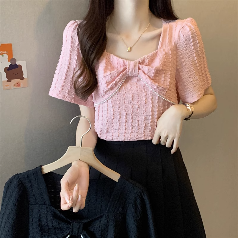 Plus Size Bow Blouse