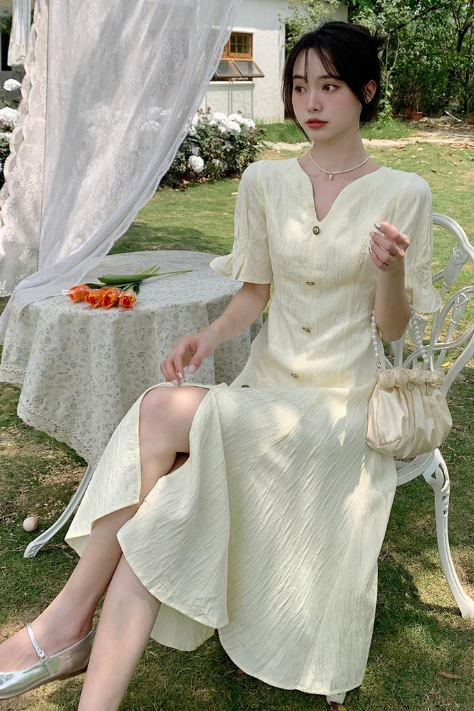 Plus size cream 2024 dress