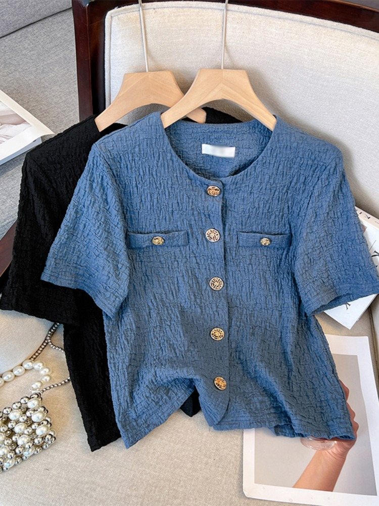 Plus Size Chanelesque Short Sleeve Top