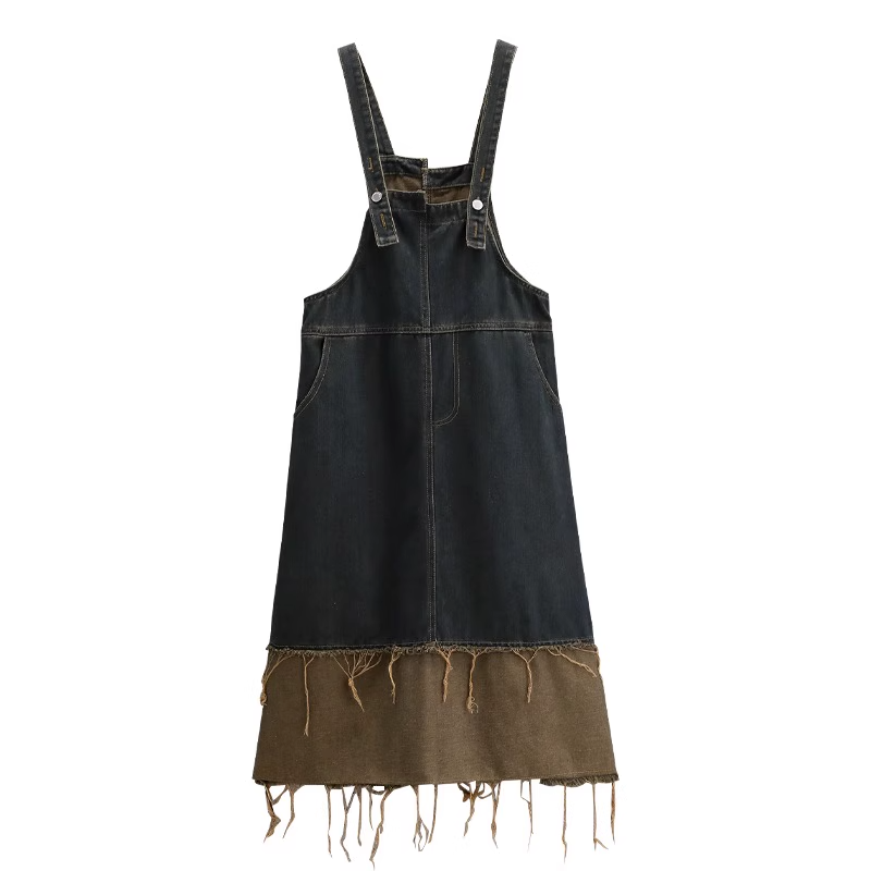 Plus Size Denim Dungaree Dress – Pluspreorder