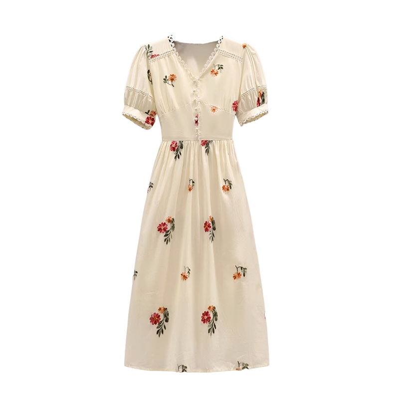 Plus Size Floral Embroidery Midi Dress Pluspreorder Plus Size Floral Embroidery Midi Dress Pluspreorder