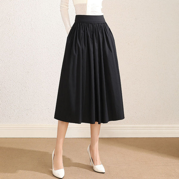 Plus Size Formal Pleat A line Skirt